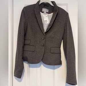 H&M Gray Checkered Blazer